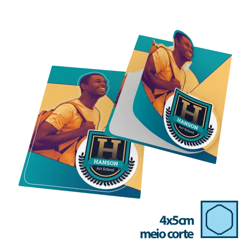 Adesivo de Papel 4x5cm