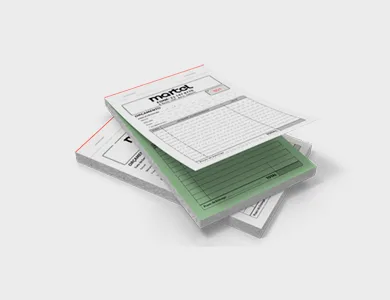 Bloco/Talão Numerado Autocopiativo com 2 vias 7x10cm - 1x0