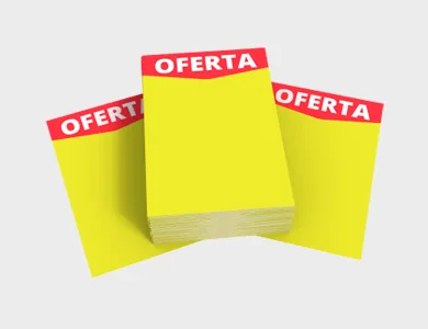 CAR004 - Cartaz Promocional com Arte Pronta Supremo 300g Sem Verniz 21x29,7cm - 4x0