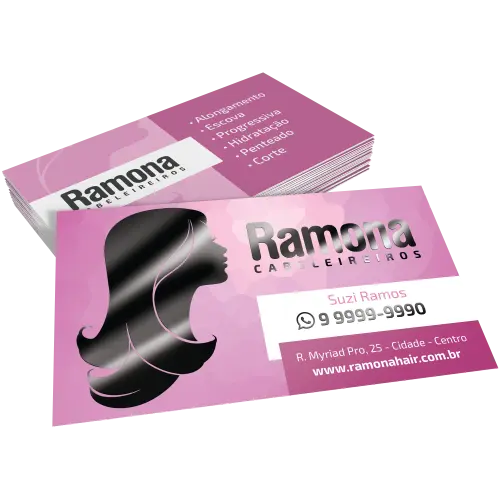 Cartão de Visita Couchê 250g Laminação Fosca