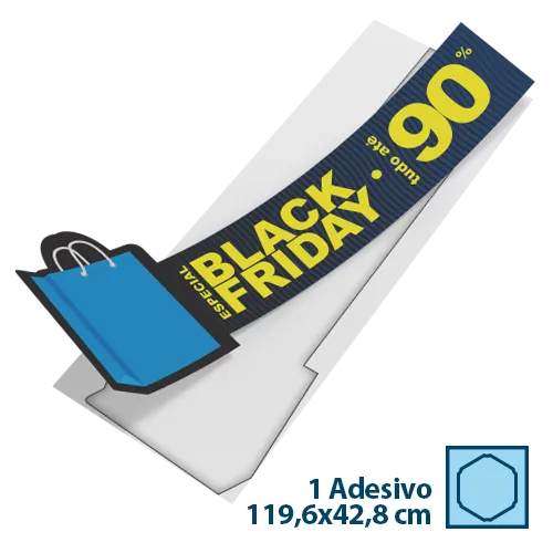 Adesivo Liquidação Vinil 119,6x42,8cm