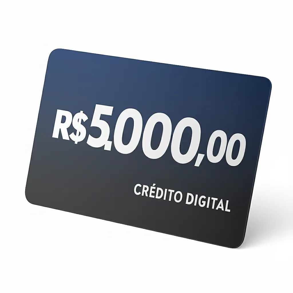 Crédito Pré-Pago de R$ 5.000,00