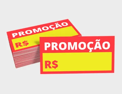 Cartazete Promocional Personalizável Supremo 300g Sem Verniz 8x4cm - 4x0