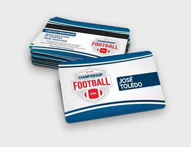 Carteirinha/Cartão Fidelidade com Dados Variáveis em PVC 0,76mm Cristal Frente e Verso 8,5x5,4 cm - 4x0