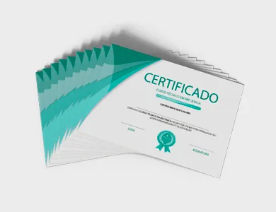 Certificado com Dados Variáveis em Couchê 300g Sem Verniz 15x21cm - 4x0