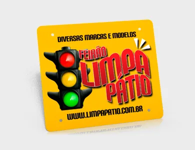 Cobre Placa para Moto em PVC 0,5mm Cristal Frente e Verso 20,5x17,5 cm - 4x0