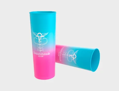 Copo Long Drink Dêgrade 350ml - Impressão Colorida - 4x0