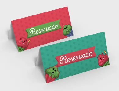 Display de Mesa com Arte Variável Tipo A em PVC 0,5mm Cristal Frente e Verso 8,5x11,4cm - 4x0