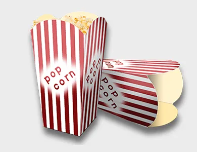 Embalagem de Pipoca Kraft 240g sem Película Antigordura 5,2x5,2x9,9cm - 4x0