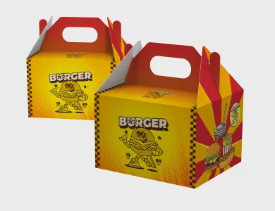 Embalagem Kit Lanche Supremo 300g sem Película Antigordura 15x10x13cm - 4x0