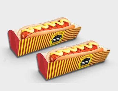 Embalagem para Cachorro Quente/Hot Dog Kraft 240g sem Película antigordura 18,5x6x4cm - 4x0