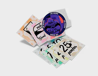 Ficha de Segurança Papel Filigranado 120g 4,2x3,7 cm - 1x0