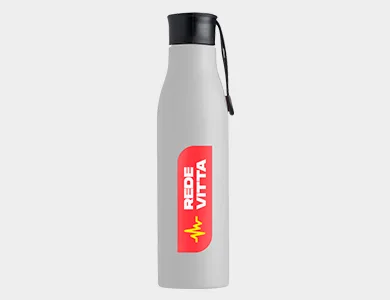 Garrafa Inox Noir 800ml Impressão DTF - 4x0