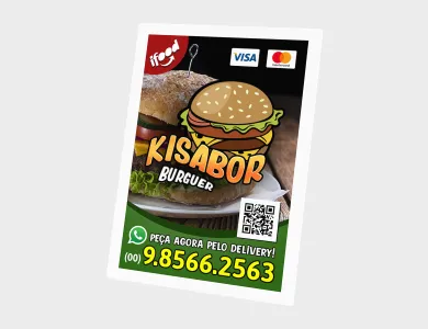 Ímã de Geladeira Promocional com Bordas Brancas 7x5cm - 4x0
