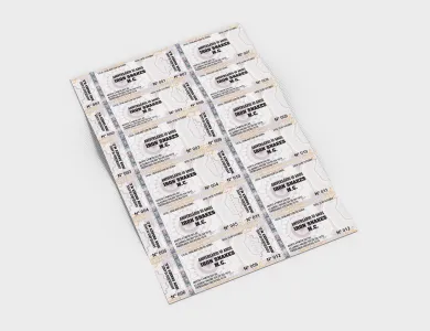 Ingresso de Segurança Numerado Papel Filigranado 120g 10,5x5 cm - 4x0