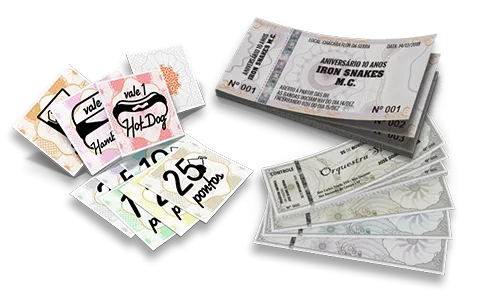 Kit de Amostras Fichas e Ingressos - Não Informado
