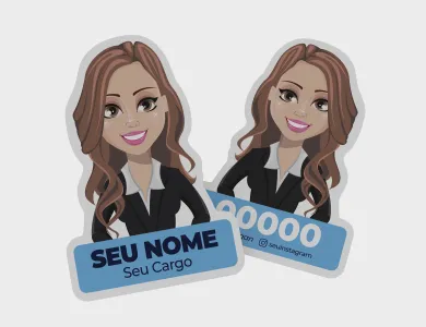 Mascote Postal Eleitoral Couchê 250g Verniz Total Frente 10x15cm - 4x4