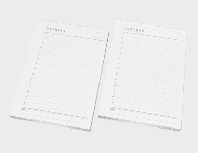 Miolo de Agenda A5 Sulfite 75g PB - Modelo Permanente 2027 - 1x1