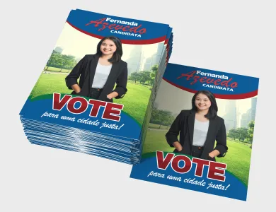 Panfleto Político Couchê 90g Sem Verniz 21x29,7cm - 4x4