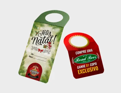 Tag para Garrafa Couchê 300g Laminação Fosca 5,5x9,6cm - 4x0