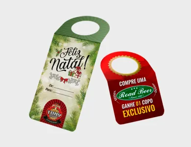 Tag para Garrafa Couchê 300g Laminação Fosca 5,5x9,6cm - 4x4