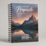 Agenda Diária A5 2026 Capa Maleável 328 Páginas 14,95x21cm (Supremo 300g Verniz Total Frente) - 4x0 1