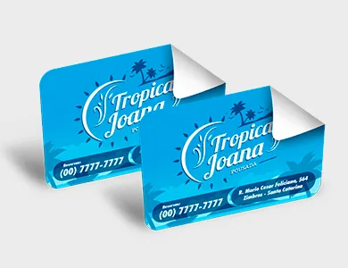 Adesivo em Vinil Retangular 5x8cm - 4x0