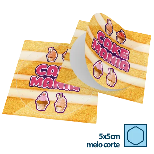 Adesivo em Vinil 5x5cm