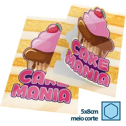 Adesivo em Vinil 5x8cm