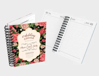 Agenda Diária A5 2027 Capa Dura 328 Páginas 15,45x21,6cm - 4x0
