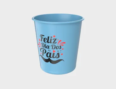Balde de Pipoca 1 Litro - 1 Cor de Impressão - 1x0